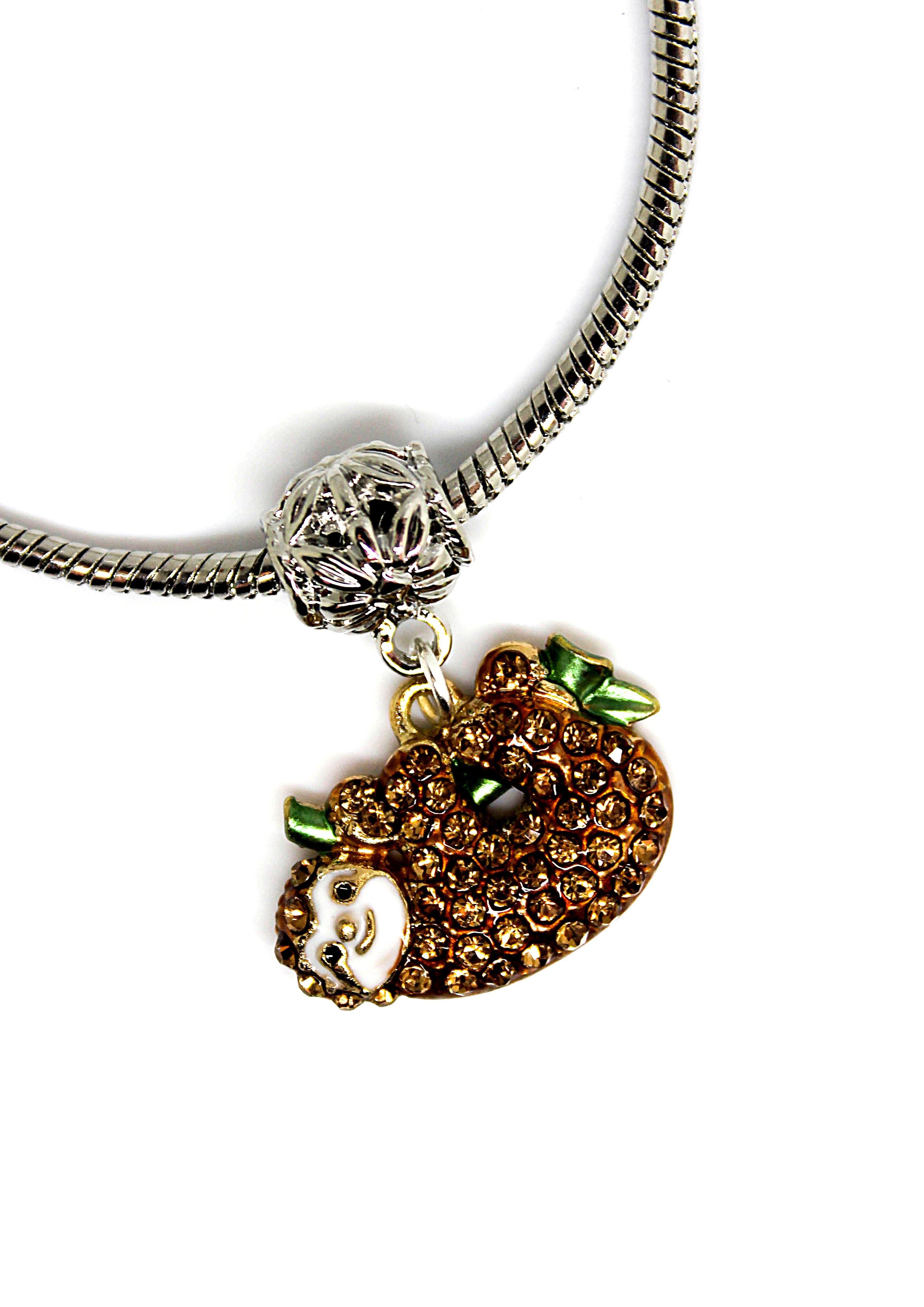Sloth charm for bracelet sales