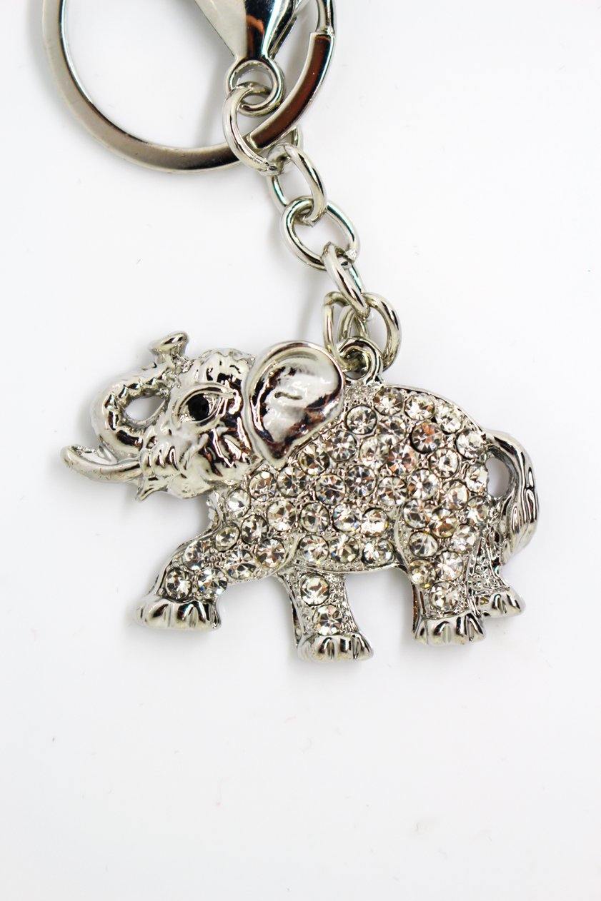 Elephant Keyring Clear - Wildtouch - Wildtouch