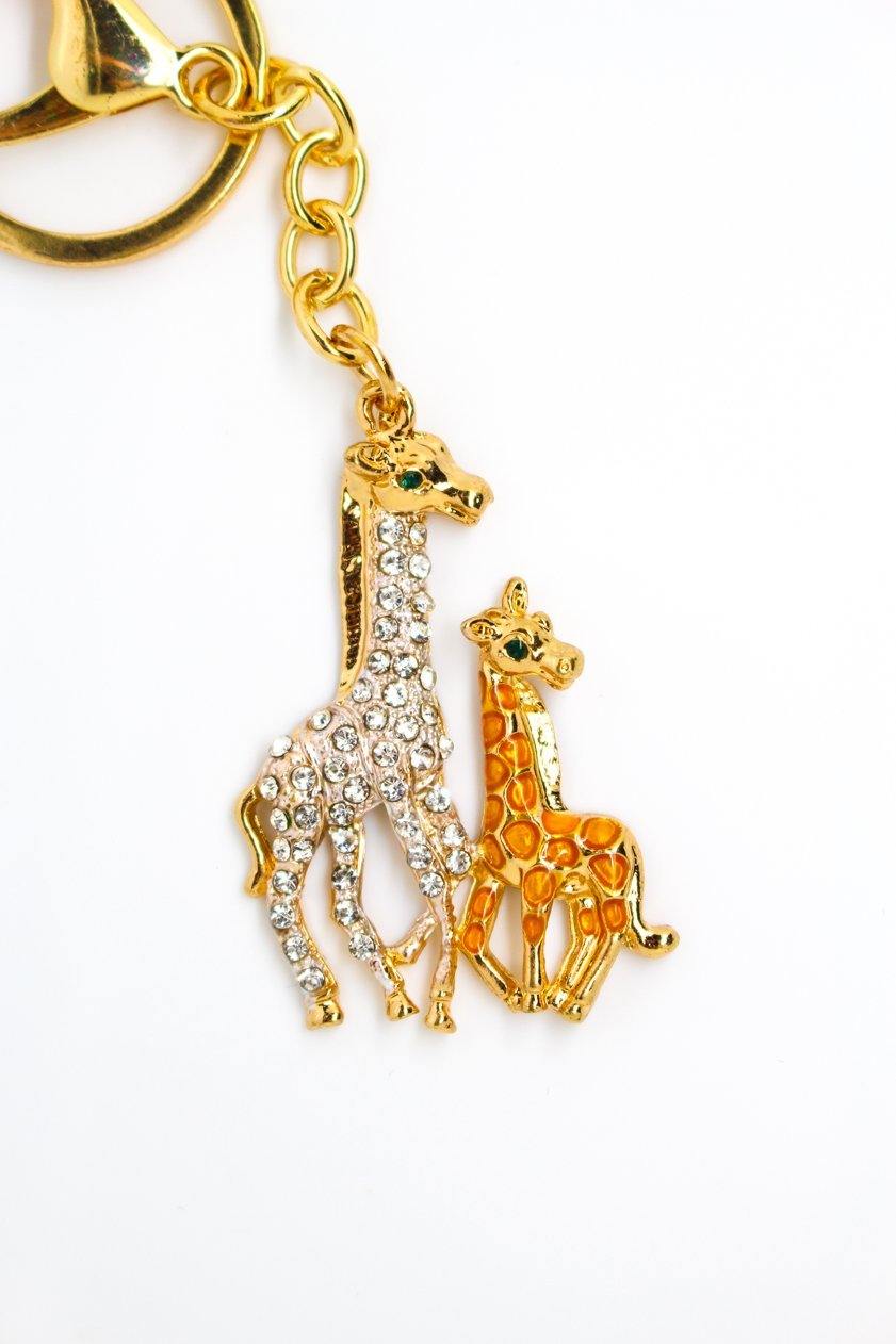 Giraffe Mom & Baby Keyring - Wildtouch - Wildtouch