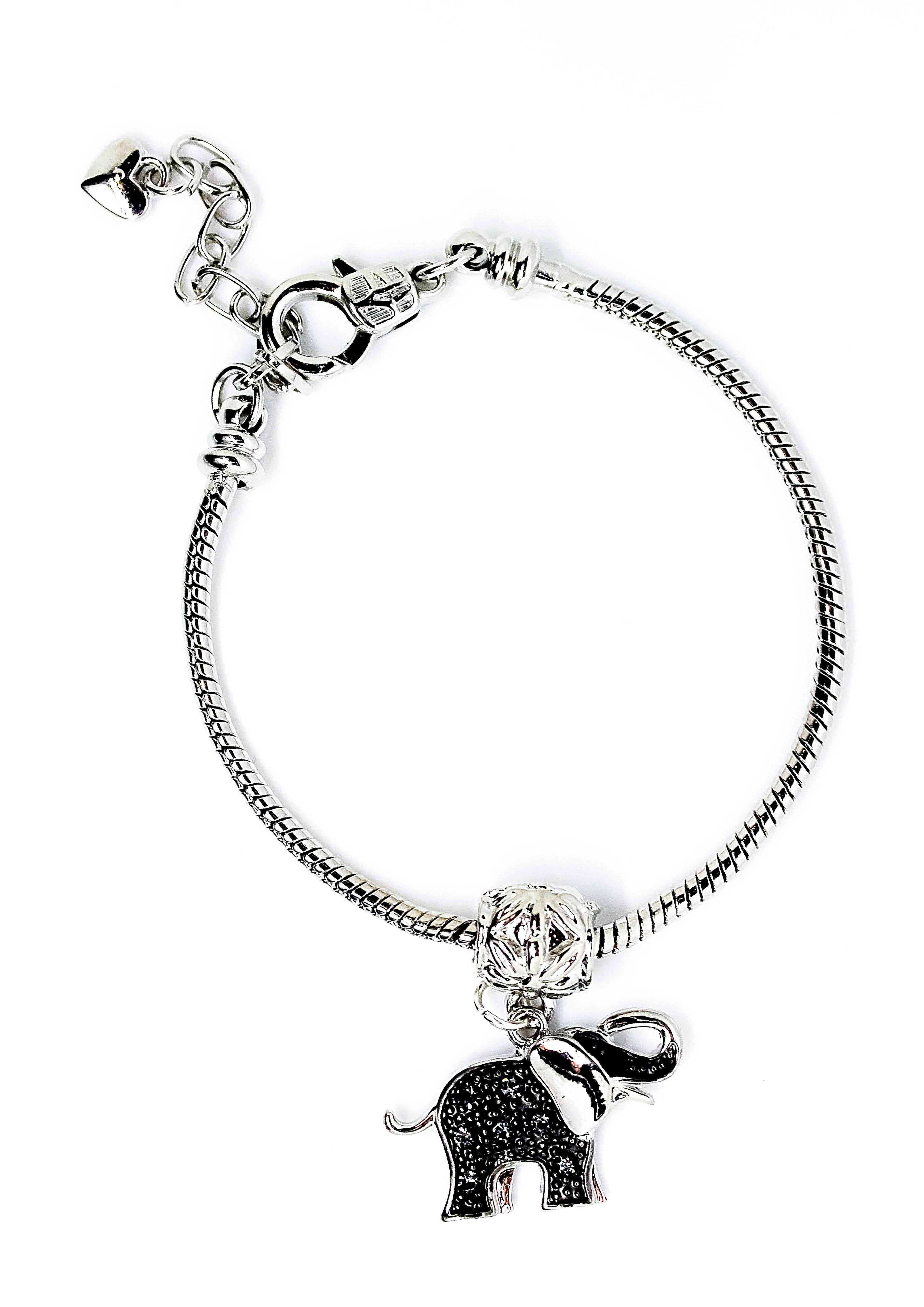 Elephant Grey Charm Bracelet - Wildtouch - Wildtouch