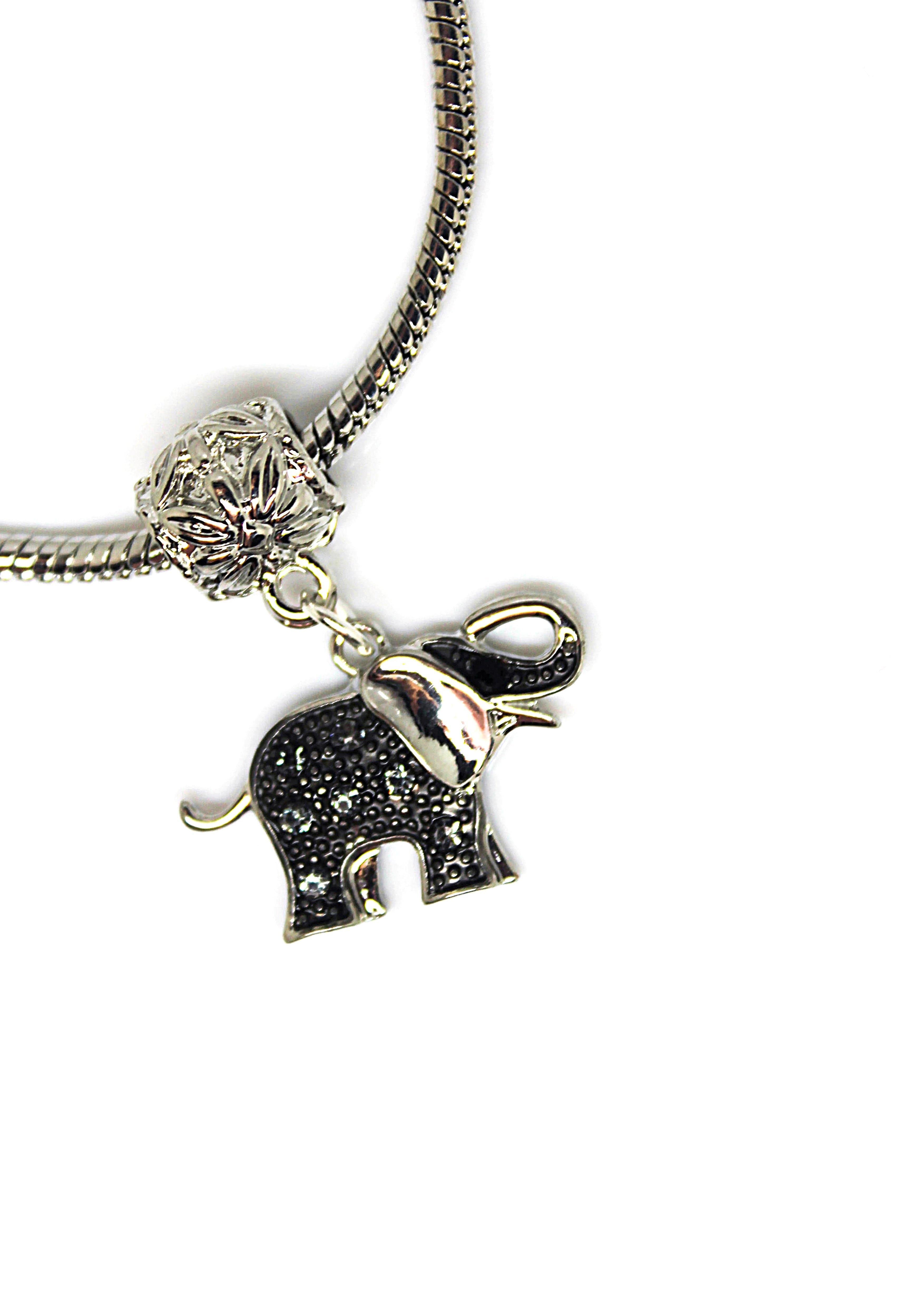 Elephant Grey Charm Bracelet - Wildtouch - Wildtouch