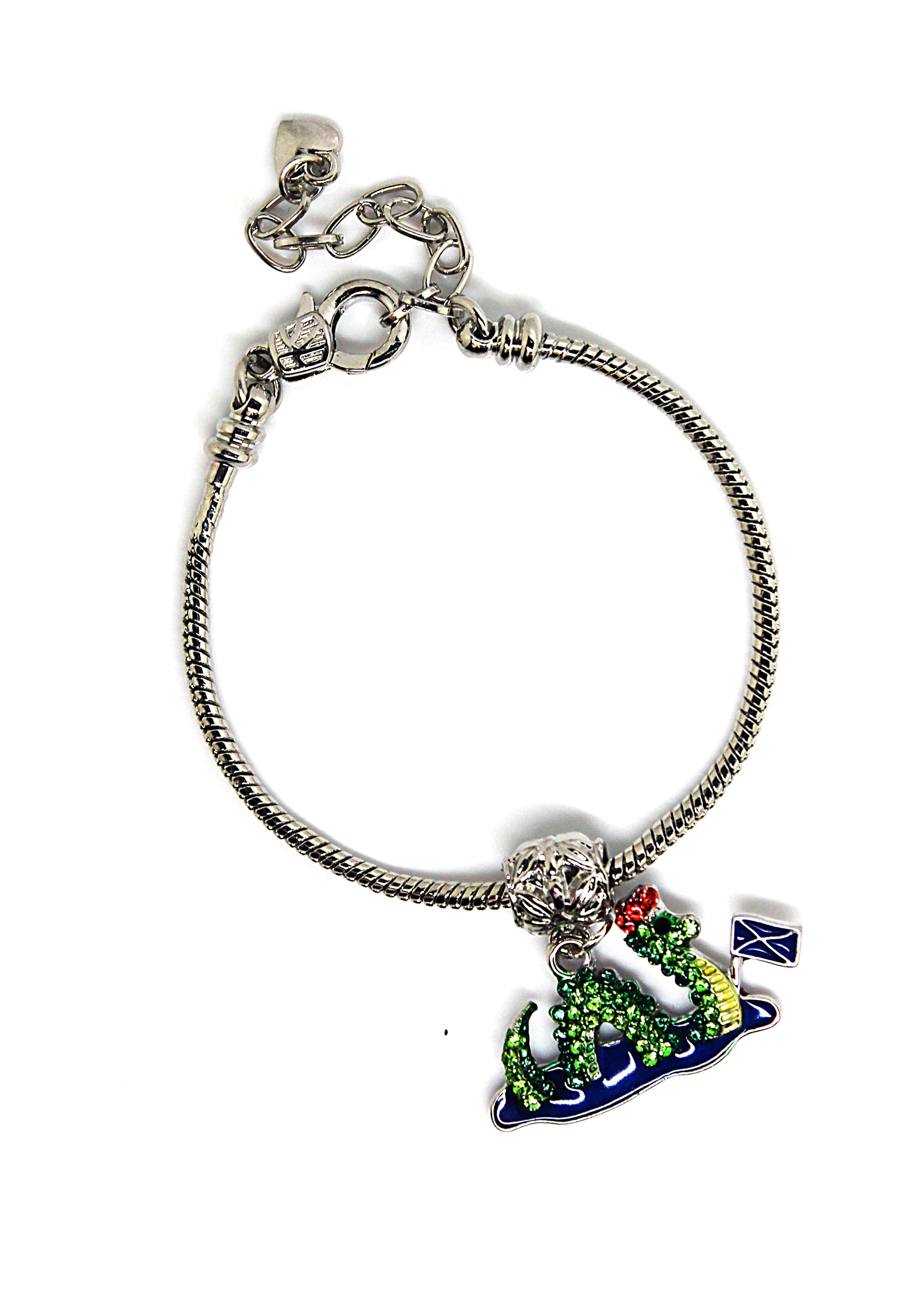 Nessie & Flag Charm Bracelet - Wildtouch - Wildtouch