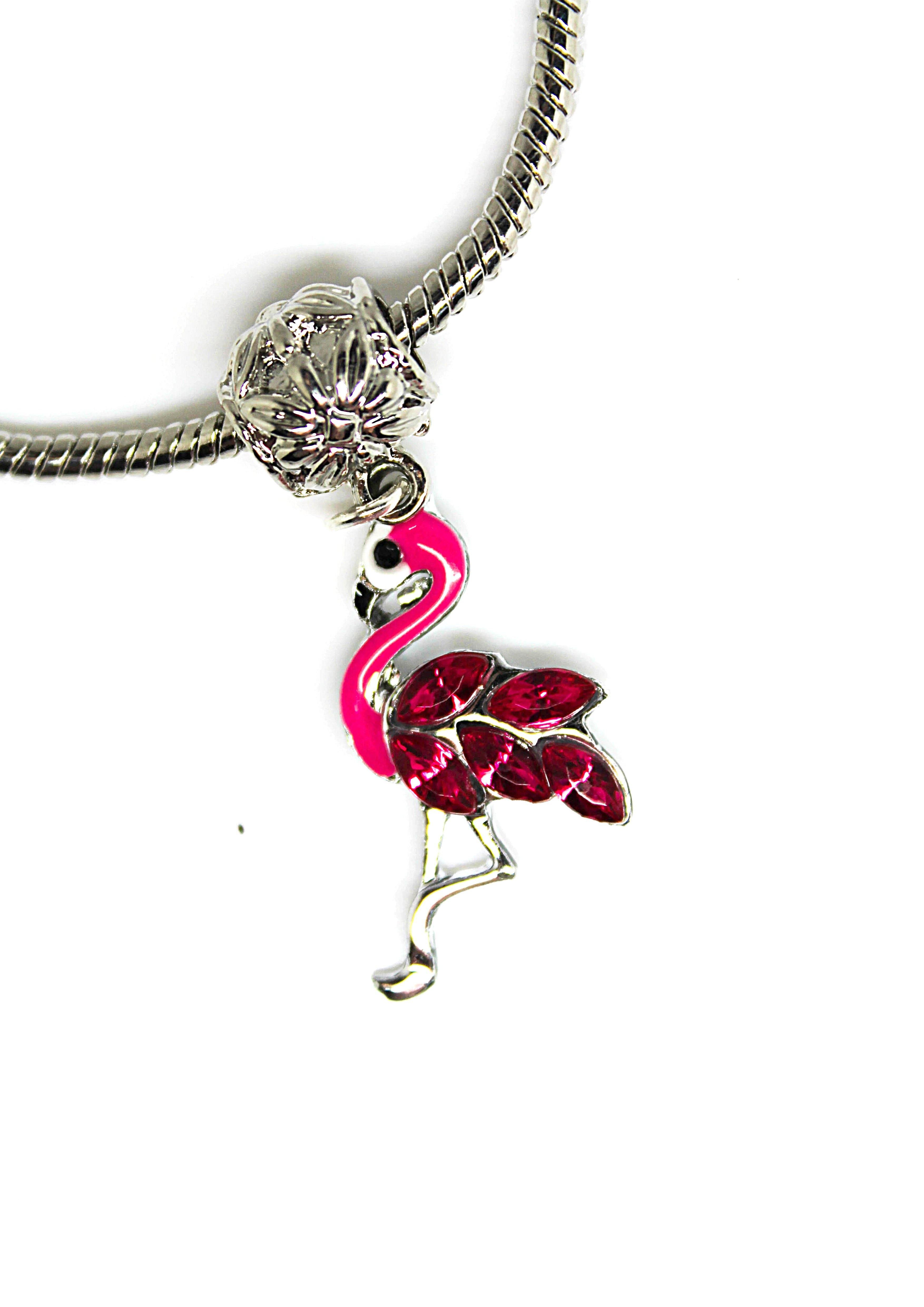 Flamingo Fuchsia Charm Bracelet - Wildtouch - Wildtouch