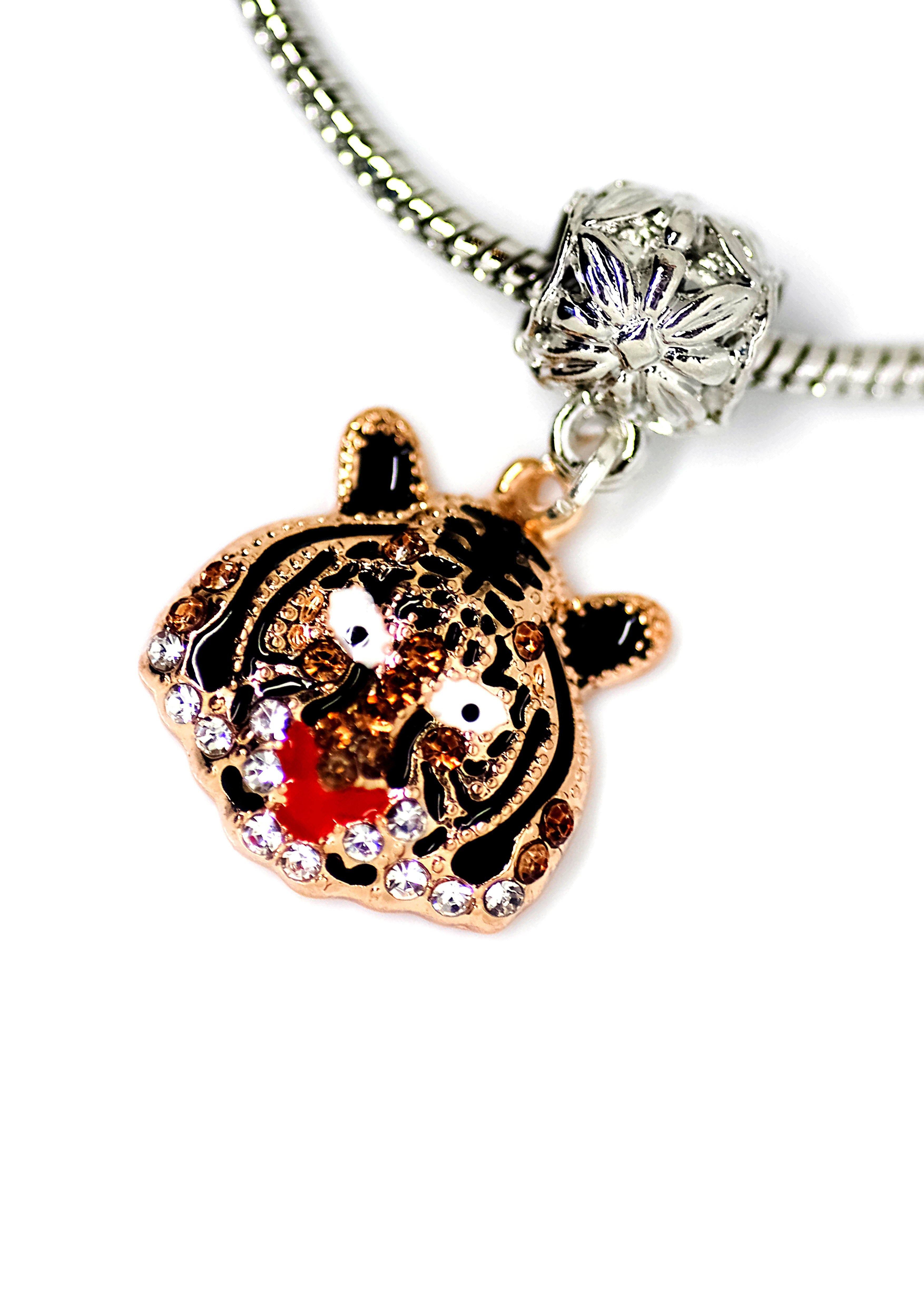 Tiger Face Charm Bracelet - Wildtouch - Wildtouch