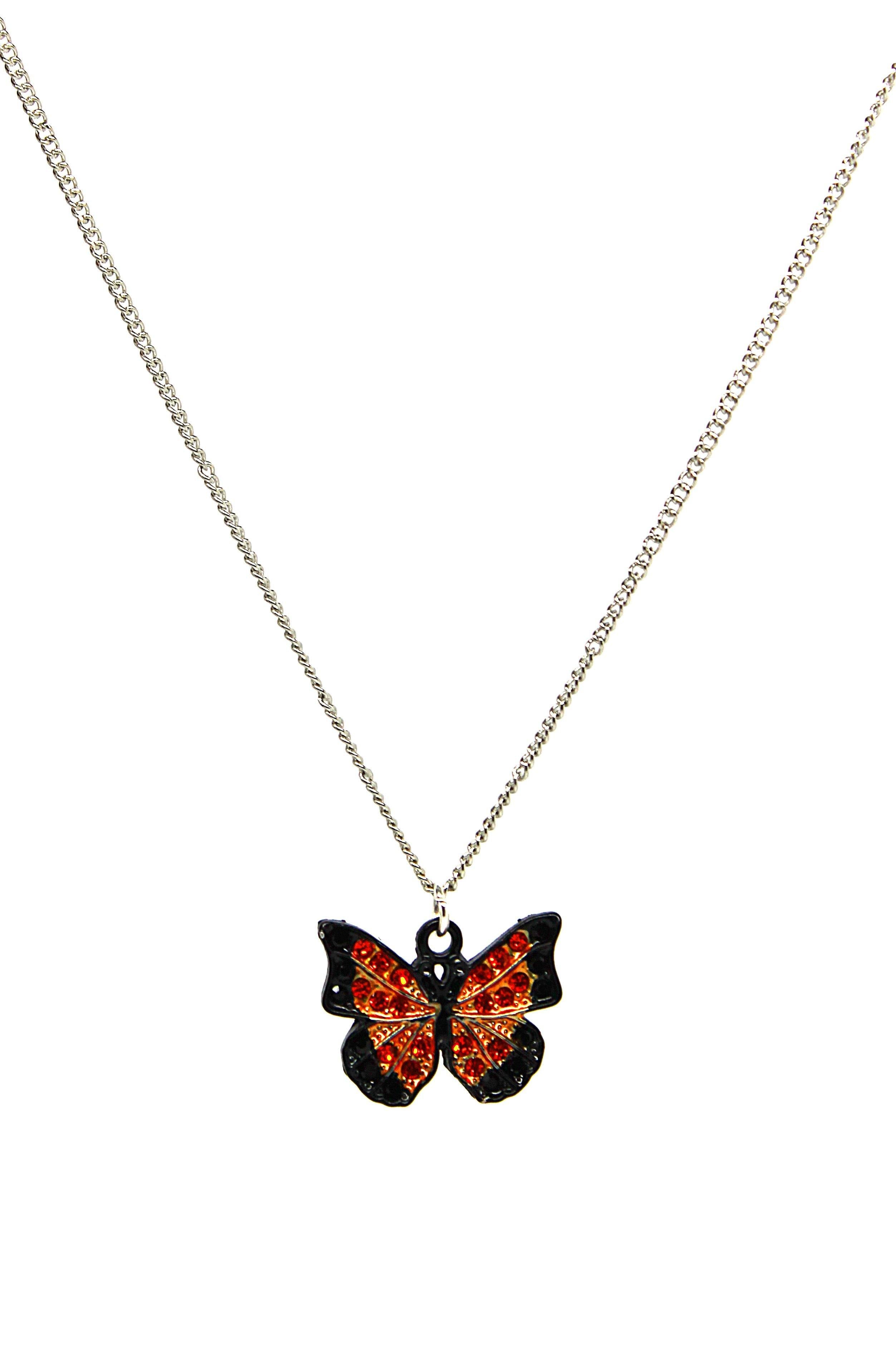 Butterfly Orange Necklace - Wildtouch - Wildtouch
