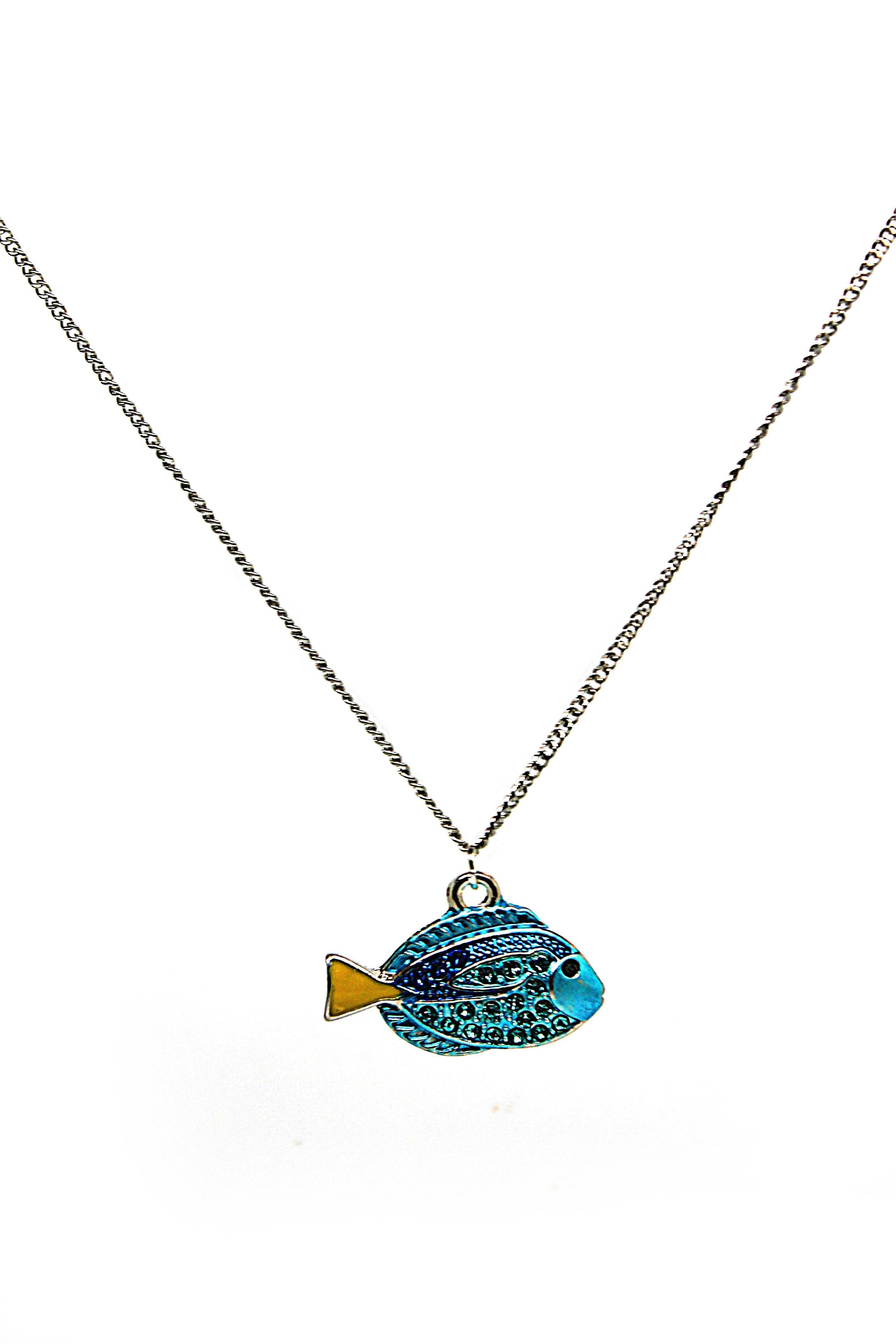 Blue Tang Fish Necklace - Wildtouch - Wildtouch