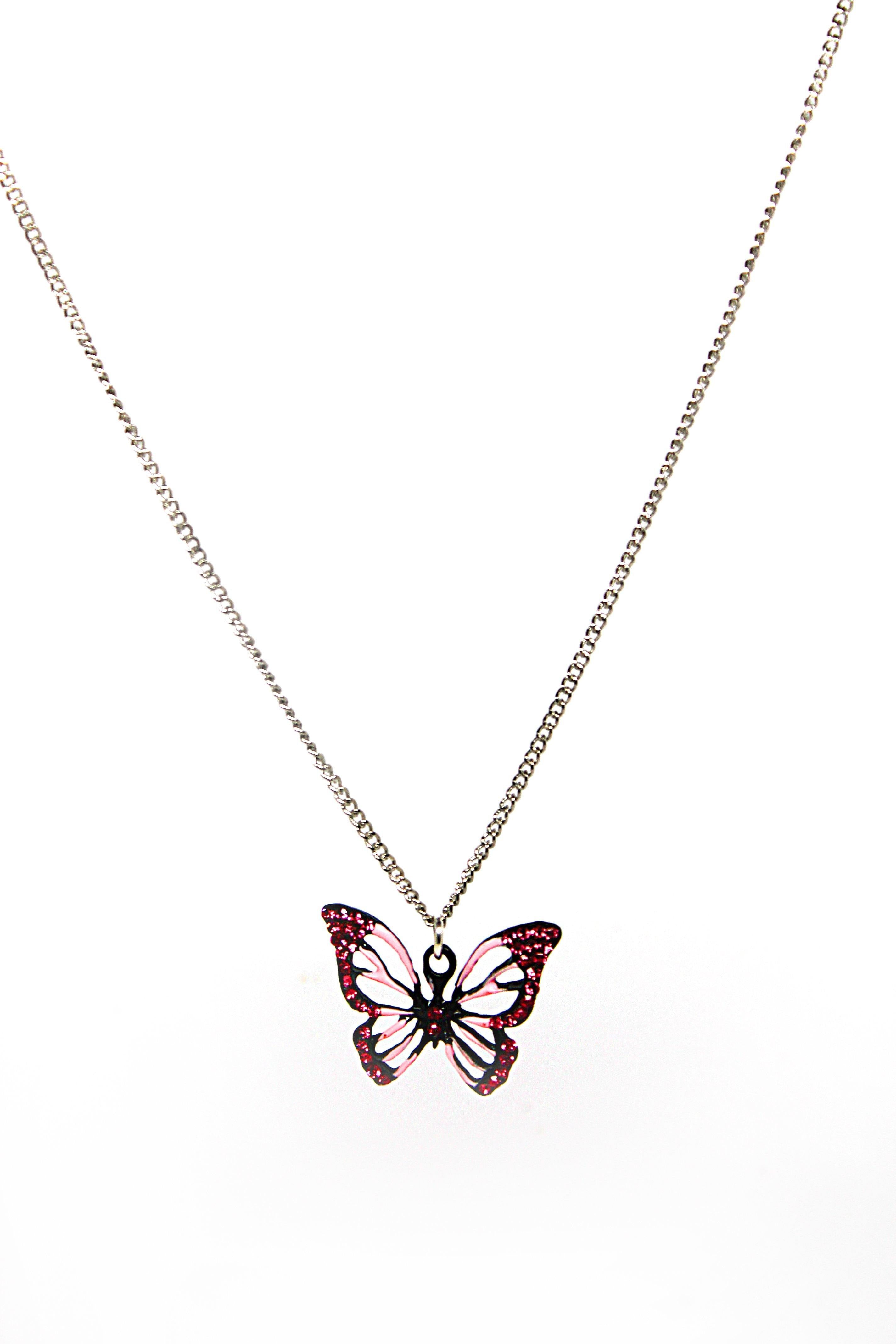 Butterfly Pink Necklace - Wildtouch - Wildtouch