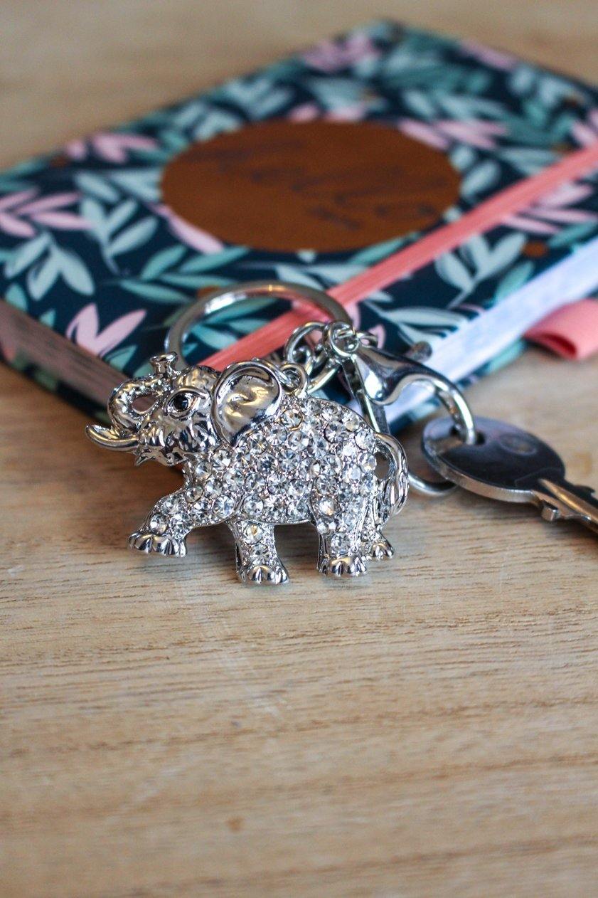 Elephant Keyring Clear - Wildtouch - Wildtouch