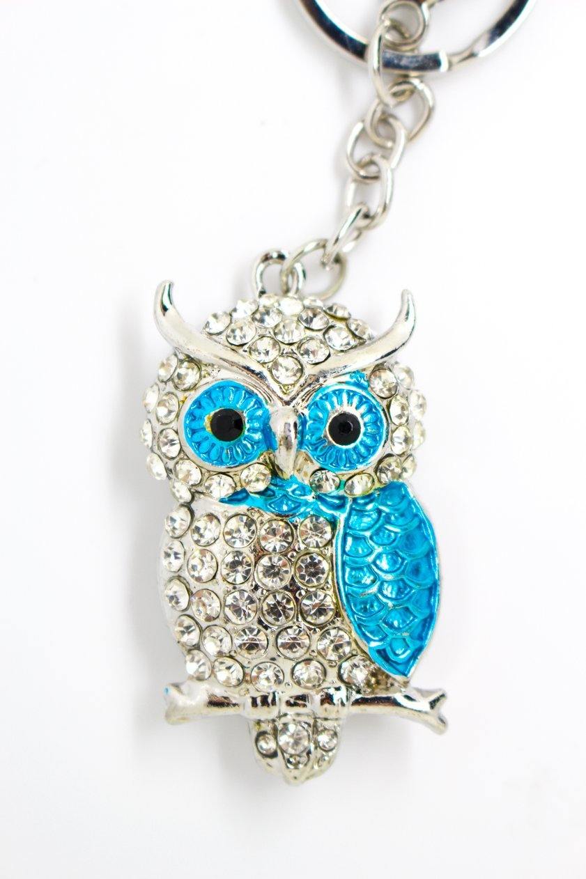 Owl Keyring Blue - Wildtouch - Wildtouch