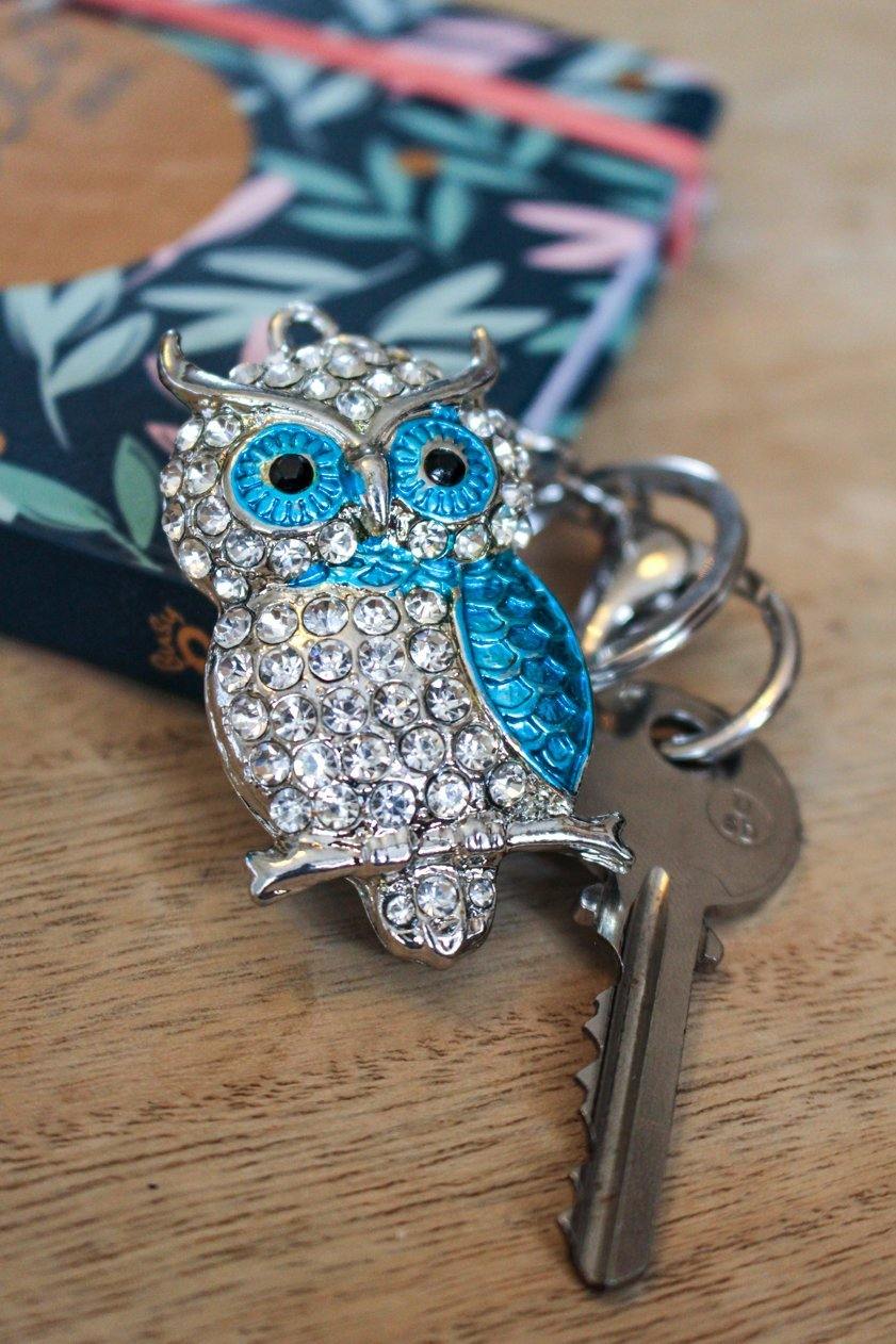 Owl Keyring Blue - Wildtouch - Wildtouch