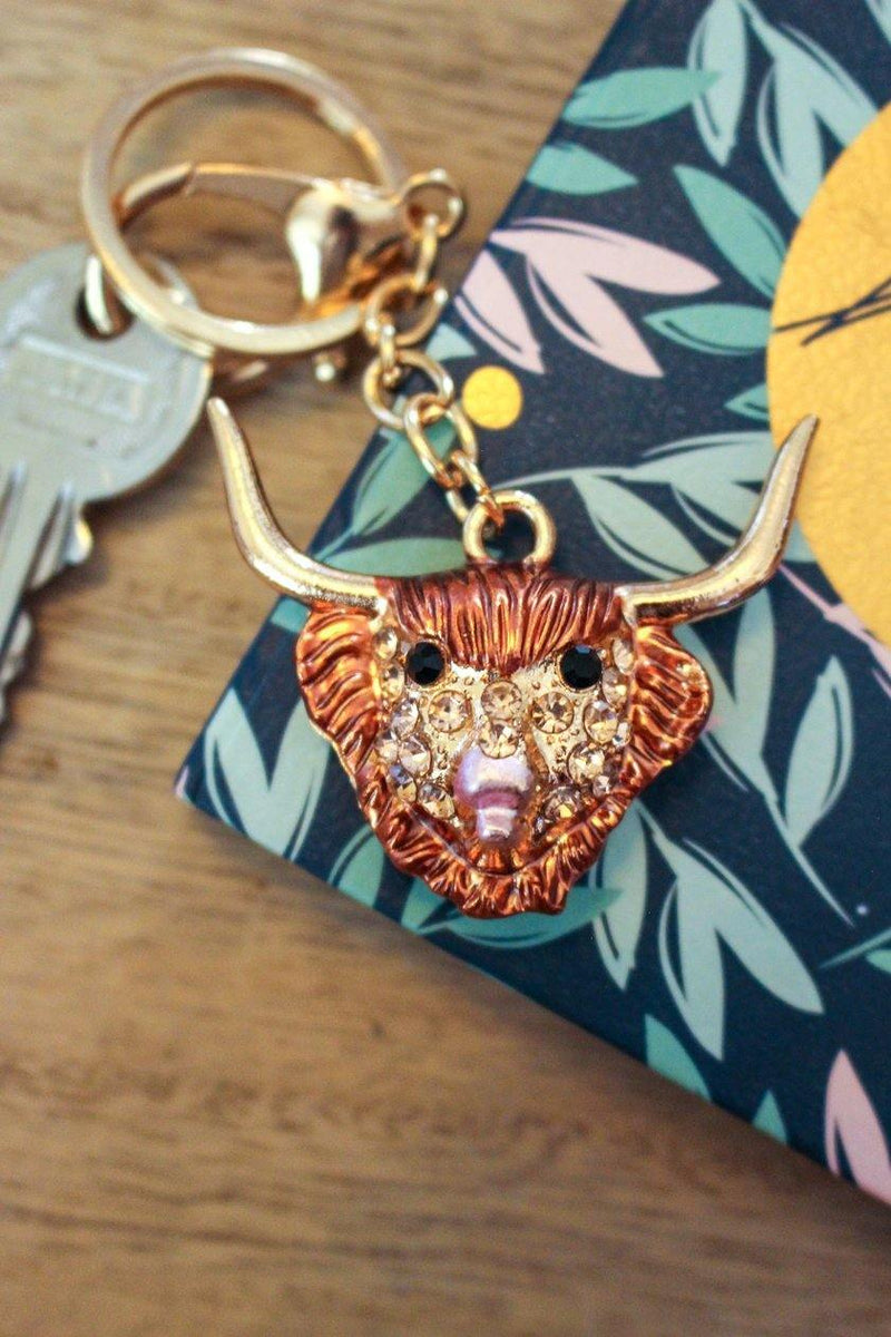 Highland Cow Keyring