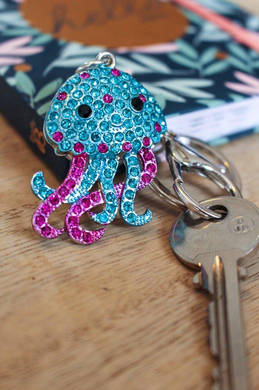 Jellyfish Keyring