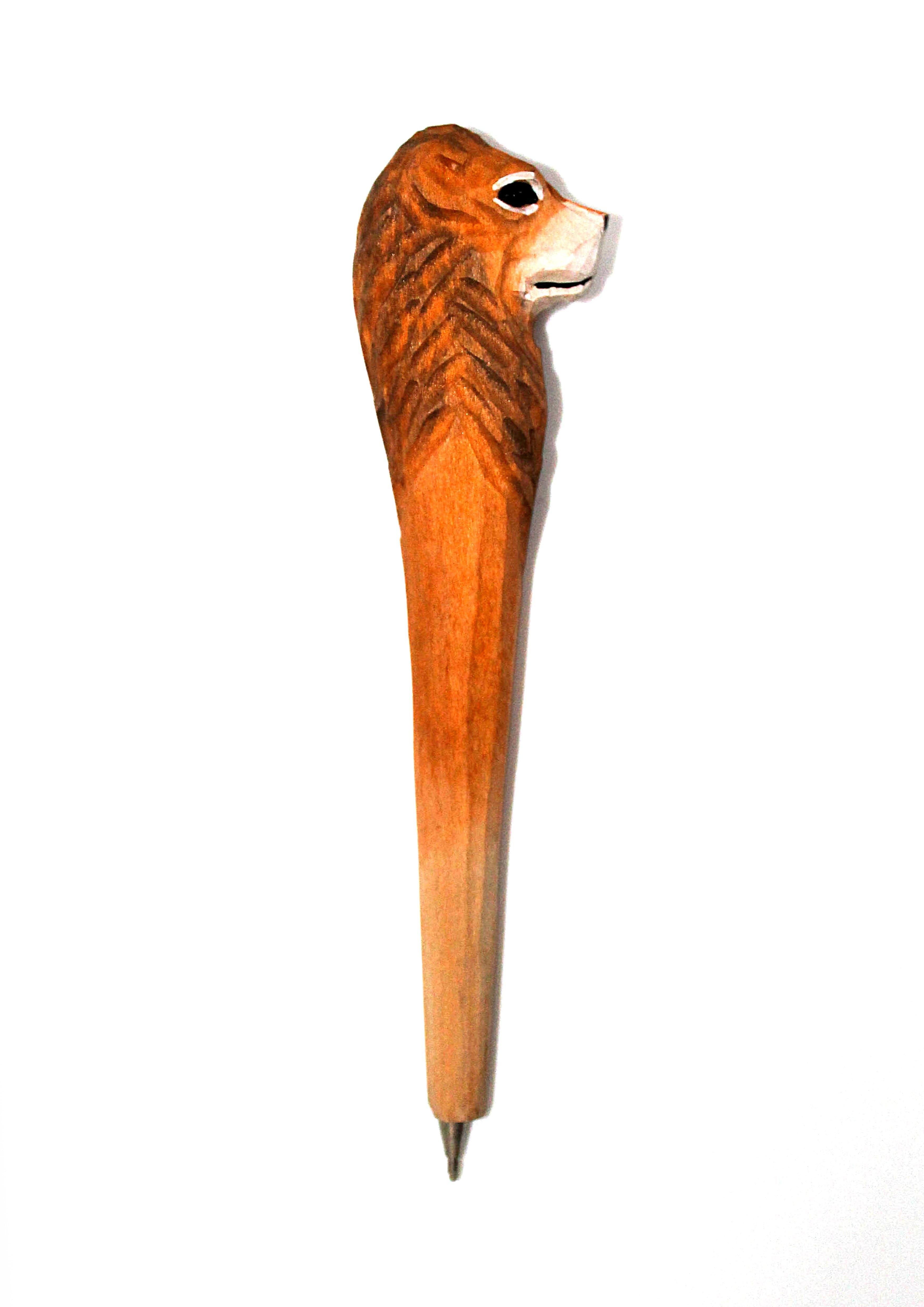Lion Wooden Pen - Wildtouch - Wildtouch