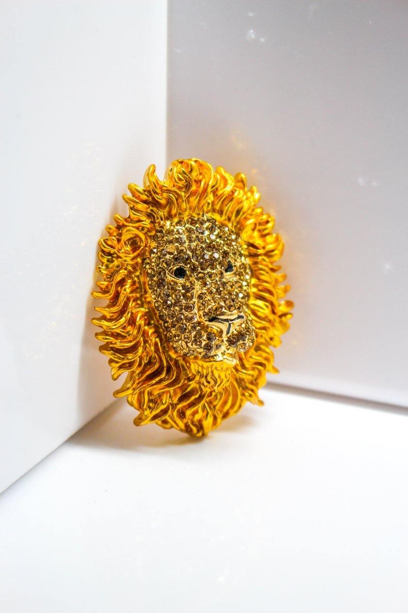 Lion Head Magnet Gold - Wildtouch - Wildtouch